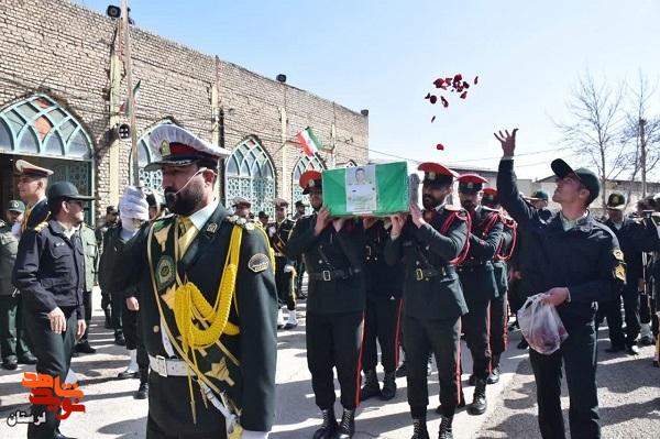 شییع پیکر مطهر شهید والامقام سرگرد «موسی آقائی فرد» در خرم‌آباد