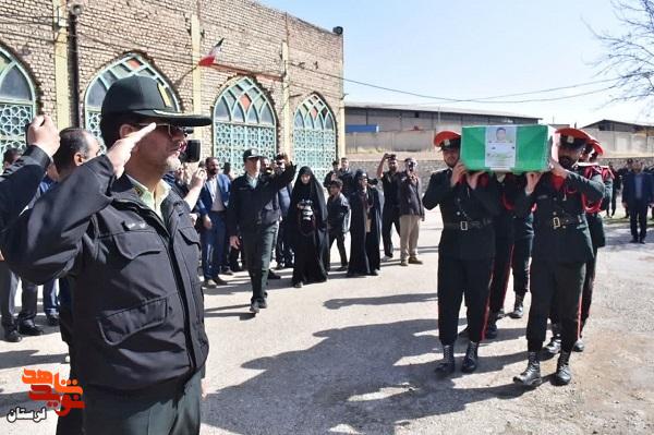 شییع پیکر مطهر شهید والامقام سرگرد «موسی آقائی فرد» در خرم‌آباد