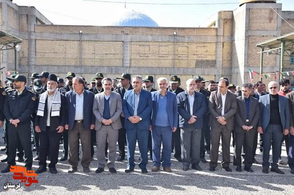 شییع پیکر مطهر شهید والامقام سرگرد «موسی آقائی فرد» در خرم‌آباد