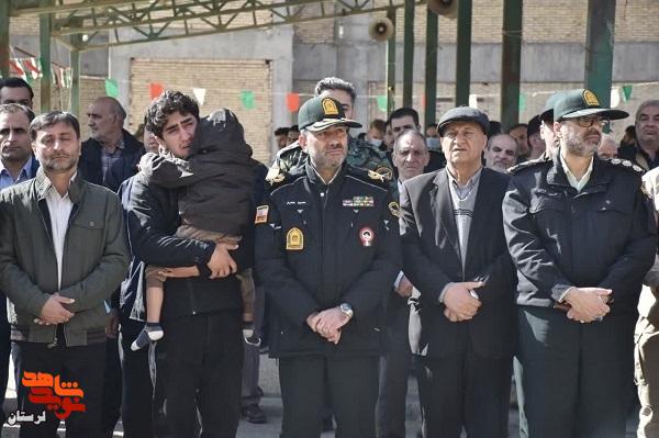 شییع پیکر مطهر شهید والامقام سرگرد «موسی آقائی فرد» در خرم‌آباد