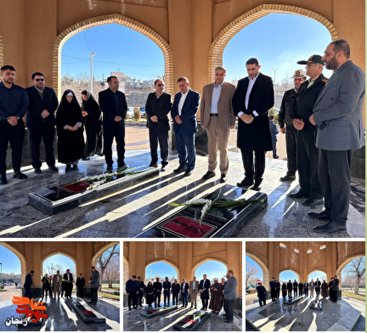 ادای احترام مسئولان کشوری و شهرستانی به مقام شامخ شهدای گمنام خرمدره