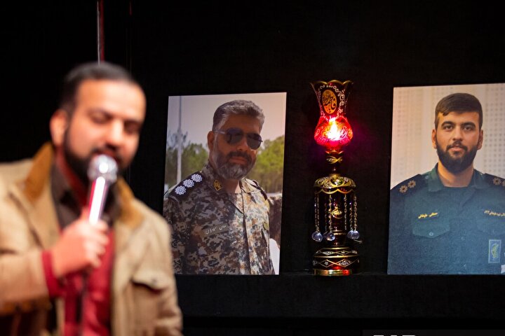 مراسم گرامیداشت شهدای مدافع امنیت اغتشاشات اخیر اصفهان