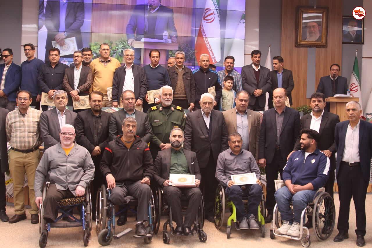گزارش تصویری/ آیین تجلیل از مقام آوران ورزشکار جانباز در اهواز