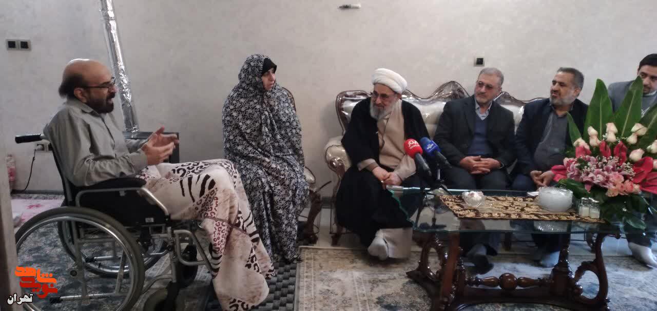 دیدار مسئولان بنیاد شهید با جانبازان ۷۰ درصد تهران به مناسبت روز جانباز