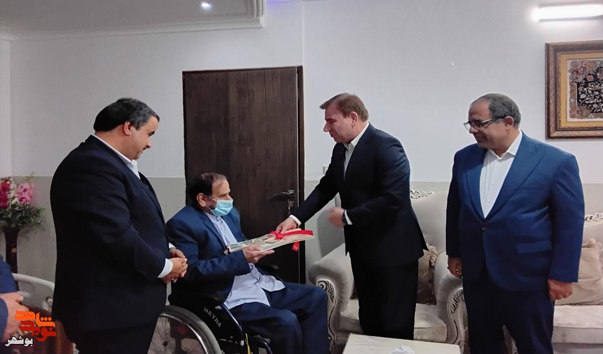 دیدار استاندار بوشهر با دو جانباز معزز در شهر بوشهر