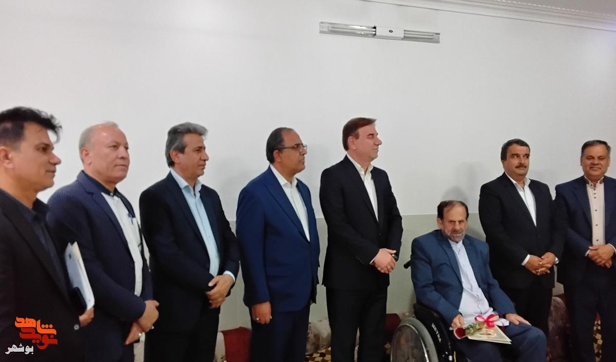 دیدار استاندار بوشهر با دو جانباز معزز در شهر بوشهر
