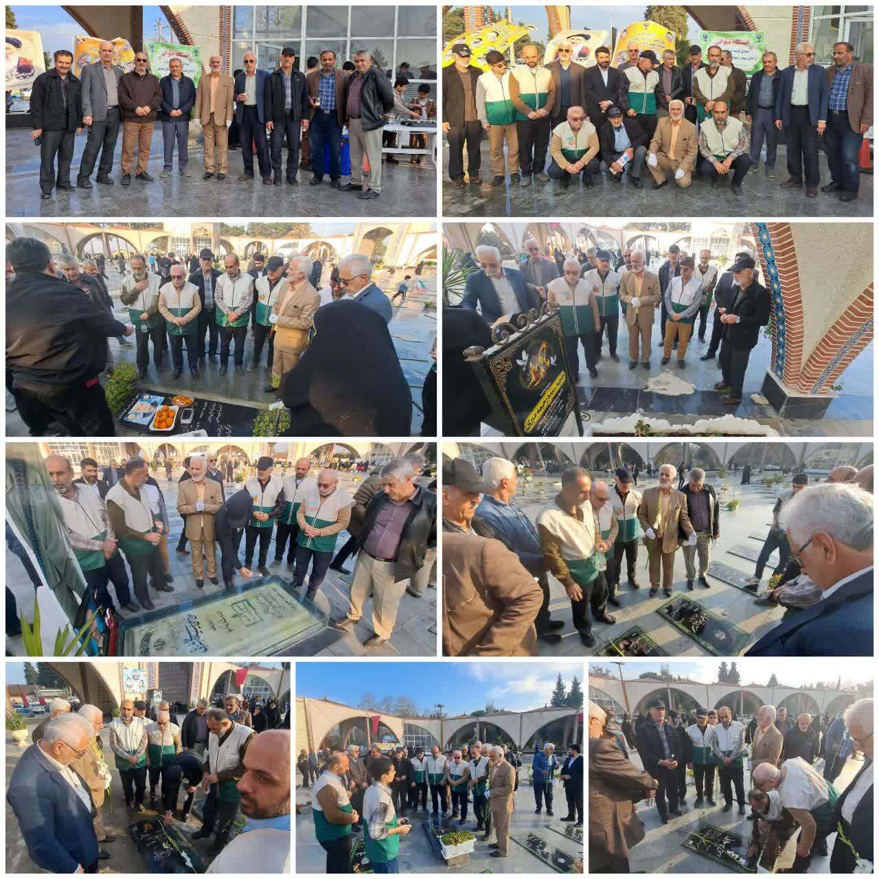 مزار شهدای غریب در اسارت شهرستان بهشهر عطرافشانی شد مزار شهدای غریب در اسارت شهرستان بهشهر عطرافشانی شد