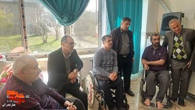 تصاویر/دیدار مدیرکل بنیاد مازندران با جانبازان نخاعی