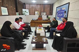 دیدار مدیرکل حفظ آثار کرمان با مدیرعامل هلال احمر؛ تأکید بر ترویج فرهنگ ایثار