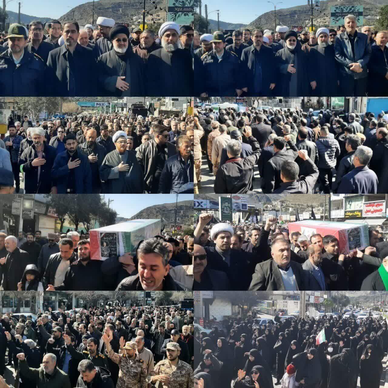 تشییع باشکوه شهید امیرمحمد نظامیوند چگینی در رودبار