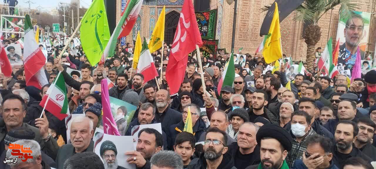 تجمع بزرگ عاشورایی مردم بصیر و ولایی اردبیل+ عکس