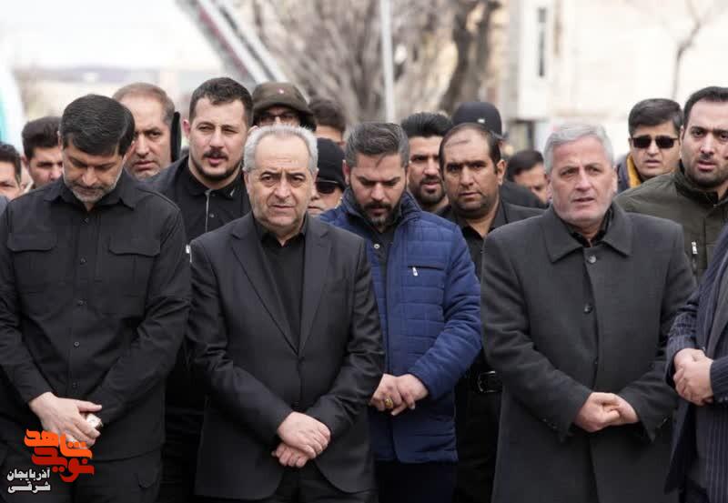 وداع باشکوه با پیکر پاک شهیدان آذربایجان‌شرقی در وادی‌رحمت تبریز+تصاویر