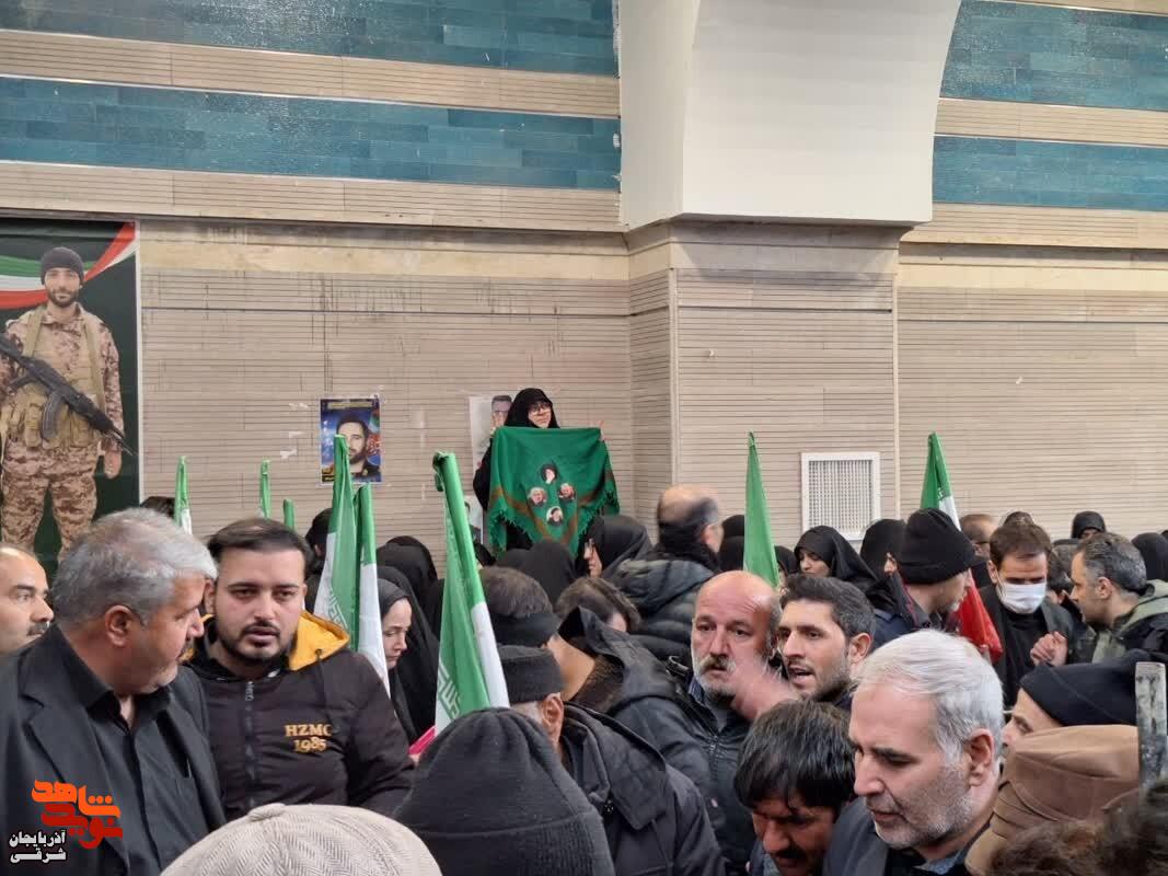 وداع باشکوه با پیکر پاک شهیدان آذربایجان‌شرقی در وادی‌رحمت تبریز+تصاویر