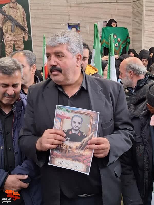 وداع باشکوه با پیکر پاک شهیدان آذربایجان‌شرقی در وادی‌رحمت تبریز+تصاویر