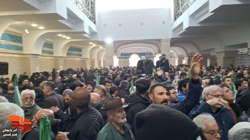 وداع باشکوه با پیکر پاک شهیدان آذربایجان‌شرقی در وادی‌رحمت تبریز+تصاویر