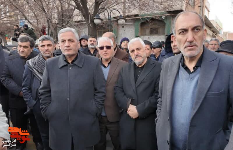 وداع باشکوه با پیکر پاک شهیدان آذربایجان‌شرقی در وادی‌رحمت تبریز+تصاویر