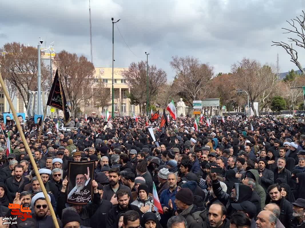 وداع باشکوه با پیکر پاک شهیدان آذربایجان‌شرقی در وادی‌رحمت تبریز+تصاویر