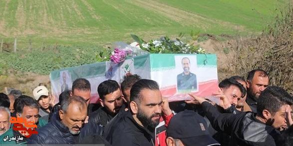 تصاویر/ مراسم تشییع شهید والامقام ناو سروان محمد دهقان در ساری