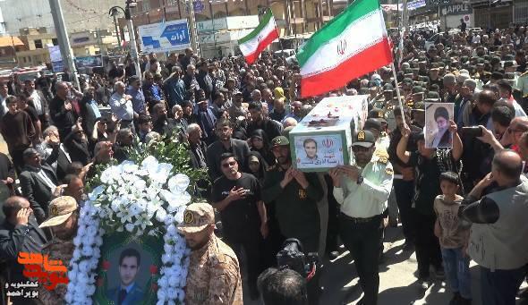 تشییع پیکر پاسدار شهید رضا آذری نسب در دهدشت تشییع پیکر پاسدار شهید رضا آذری نسب در دهدشت