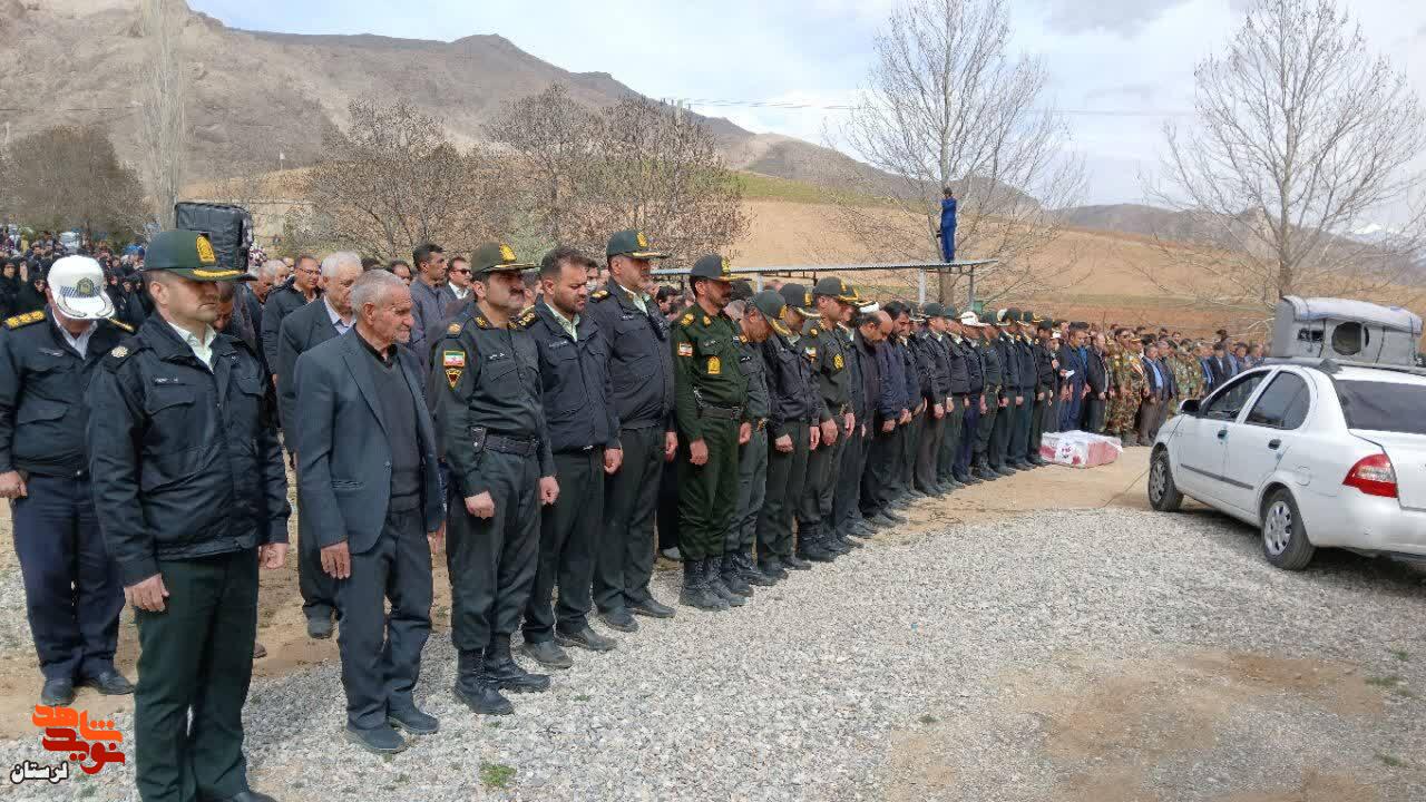 تشییع پیکر شهید «صادق عزیزی» در زادگاهش