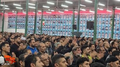 مراسم وداع با پیکر «شهید حسین خیزاب» درشهرستان نکا مراسم وداع با پیکر «شهید حسین خیزاب» درشهرستان نکا