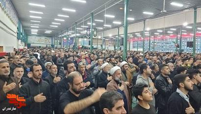 مراسم وداع با پیکر «شهید حسین خیزاب» درشهرستان نکا مراسم وداع با پیکر «شهید حسین خیزاب» درشهرستان نکا