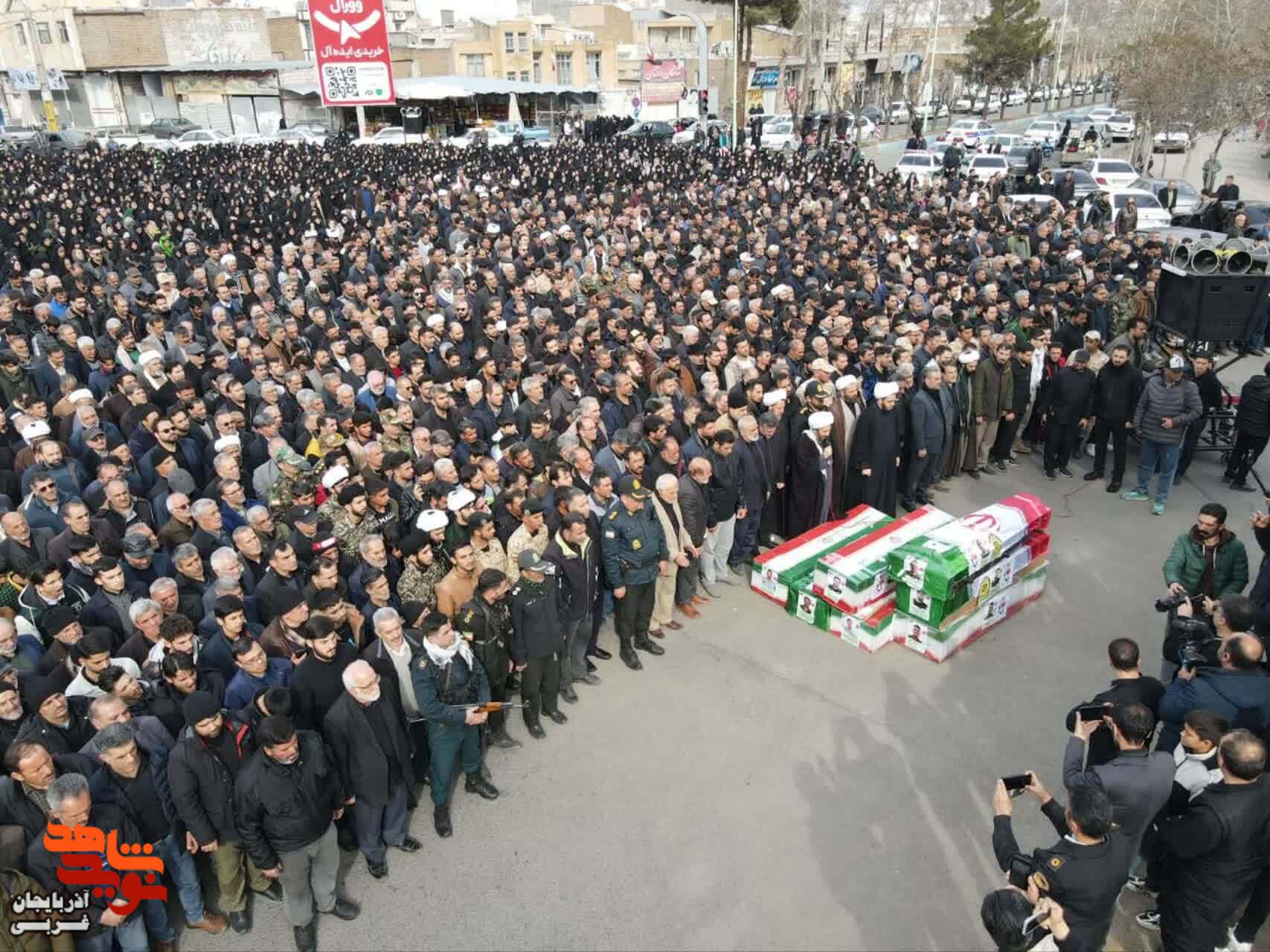 حضور با شکوه تشییع پیکر مطهر شهدای