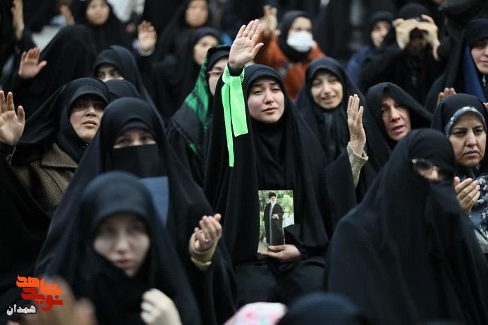 مردم همدان در سوگ رهبر شهید گریستند مردم همدان در سوگ رهبر شهید گریستند