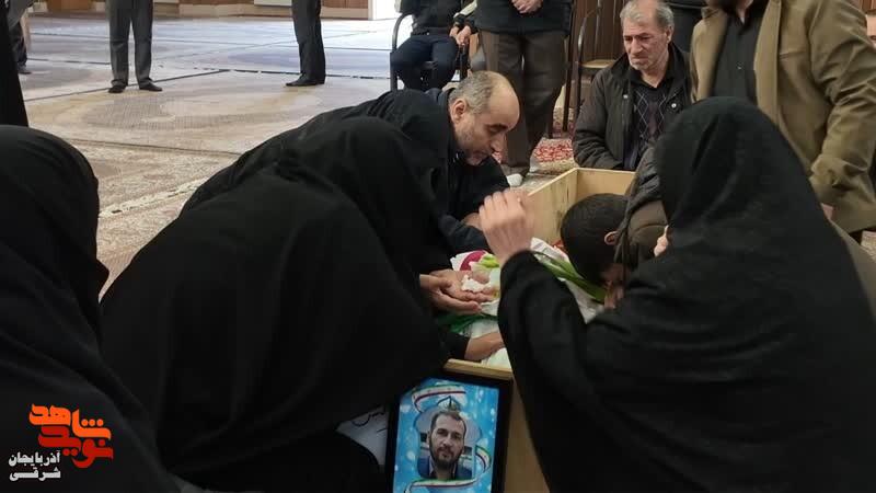 مدیرکل و کارکنان بنیاد شهید آذربایجان شرقی در کنار خانواده‌های شهدای «جنگ رمضان»
