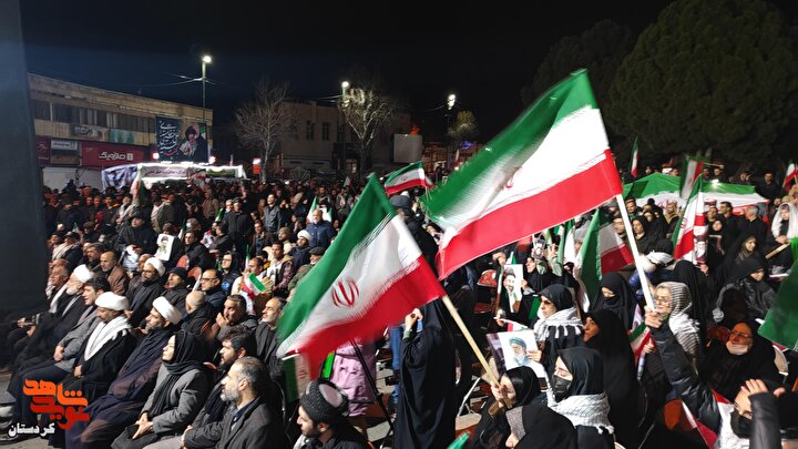 تجمع بزرگ مردمی شهرستان سنندج در پاسداشت امام شهید و بیعت با سومین رهبر انقلاب اسلامی/فیلم