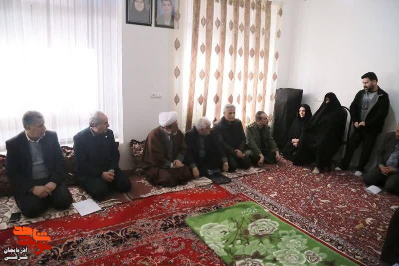 تجلیل از صبر و ایثار خانواده شهیدان حسنی و قلعه‌جوقی در ملکان