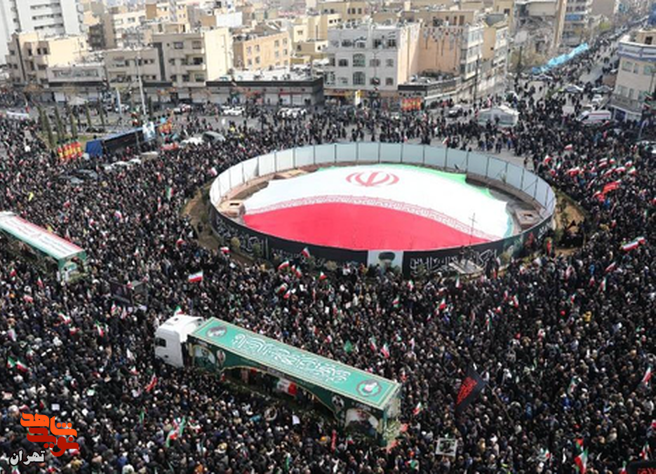 تشییع فرماندهان و شهدای حملات اخیر در تهران؛ بدرقهای از میدان انقلاب تا معراج شهدا تشییع فرماندهان و شهدای حملات اخیر در تهران؛ بدرقهای از میدان انقلاب تا معراج شهدا