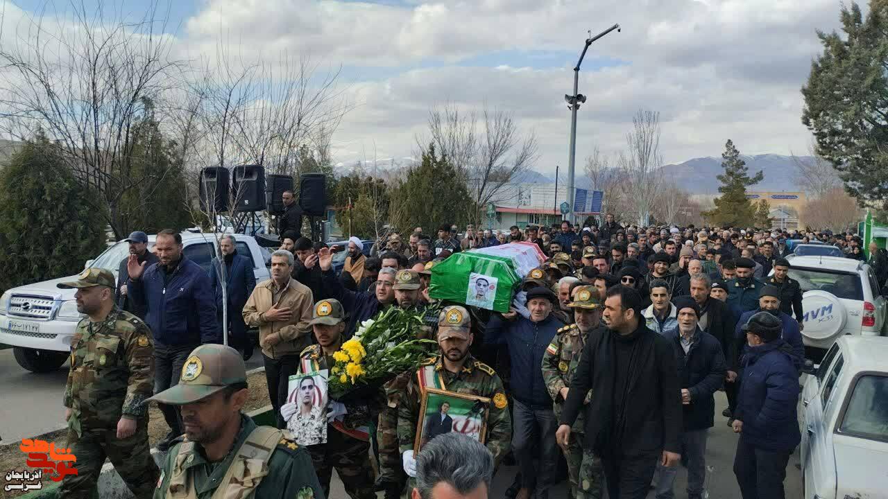 مراسم تشییع شهید محمد باقر مختارزاده از شهدای تجاوز دشمن صهیونیستی آمریکایی در خوی