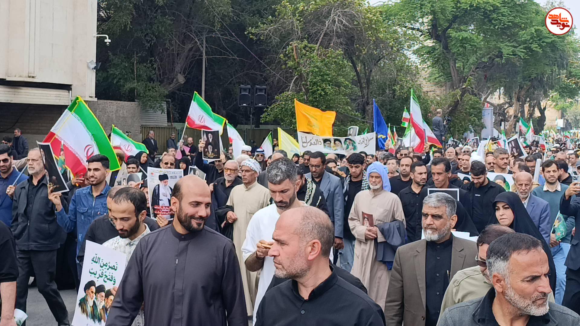 گزارش تصویری/ حضور حماسی مردم اهواز در راهپیمایی روز جهانی قدس گزارش تصویری/ حضور حماسی مردم اهواز در راهپیمایی روز جهانی قدس