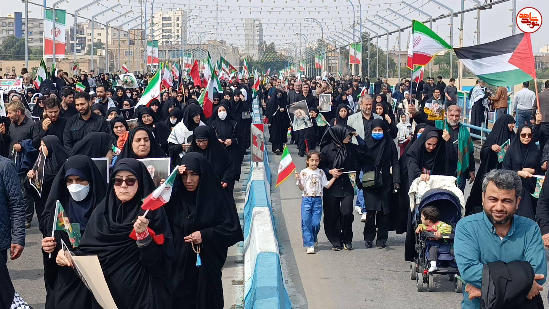 گزارش تصویری/ حضور حماسی مردم اهواز در راهپیمایی روز جهانی قدس گزارش تصویری/ حضور حماسی مردم اهواز در راهپیمایی روز جهانی قدس