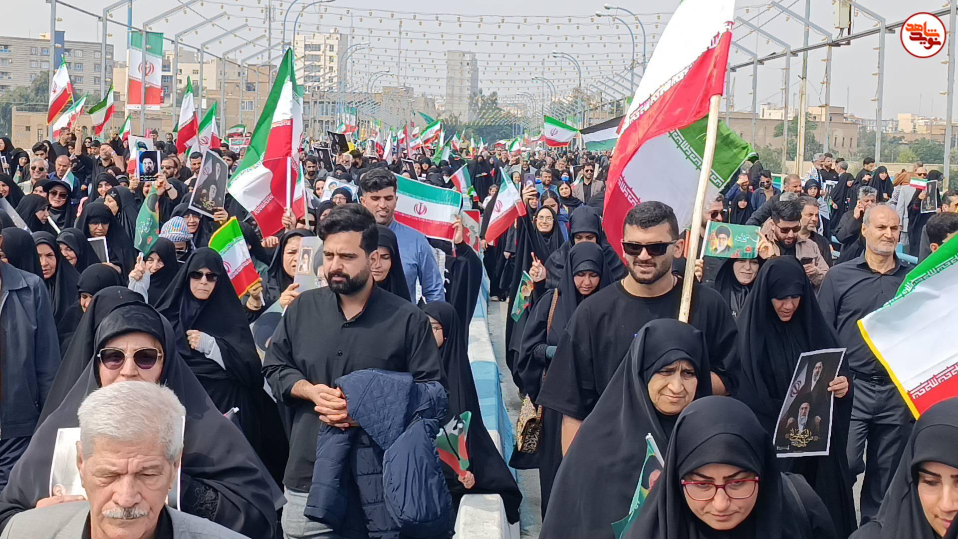 گزارش تصویری/ حضور حماسی مردم اهواز در راهپیمایی روز جهانی قدس گزارش تصویری/ حضور حماسی مردم اهواز در راهپیمایی روز جهانی قدس