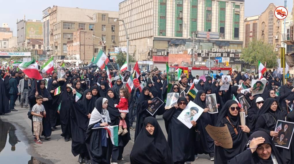 گزارش تصویری/ حضور حماسی مردم اهواز در راهپیمایی روز جهانی قدس گزارش تصویری/ حضور حماسی مردم اهواز در راهپیمایی روز جهانی قدس