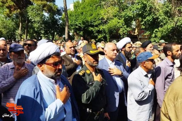 پیکر ۵ شهید حمله موشکی اسرائیل در بروجرد تشییع شد