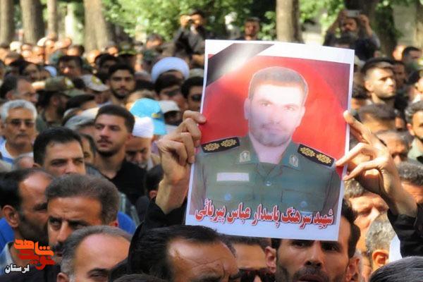 پیکر ۵ شهید حمله موشکی اسرائیل در بروجرد تشییع شد