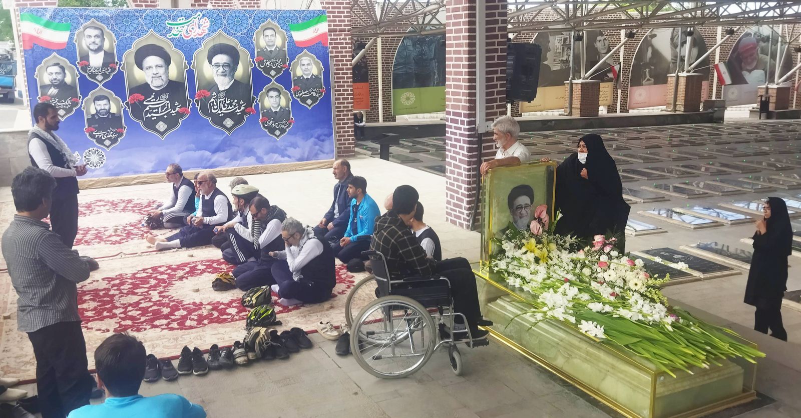​​​​​​​رکاب زنی جانبازان بصیر درسالگرد شهادت شهدای خدمت