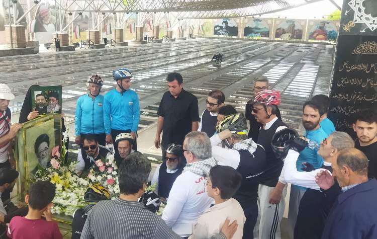 ​​​​​​​رکاب زنی جانبازان بصیر درسالگرد شهادت شهدای خدمت