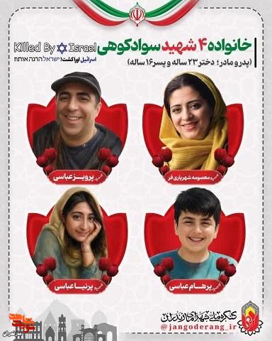 پوستر شهدای خانوادگی مازندرانی