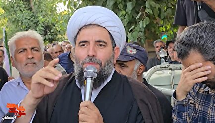 سخنرانی روشنگرانه در مراسم تشییع شهید «سهرابی» را ببینید