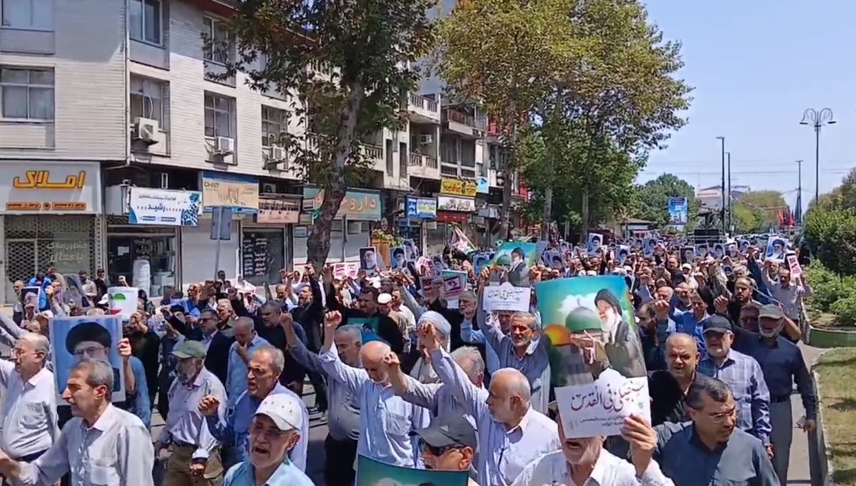 راهپیمایی «جمعه‌های خشم و نصر» در رشت؛ فریاد حمایت از فلسطین و نفرت از صهیونیسم