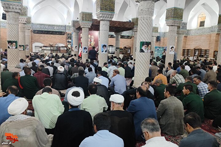 برگزاری مراسم چهلمین روز شهادت شهدای اقتدار با حضور گسترده مردم کردستان در سنندج/تصاویر