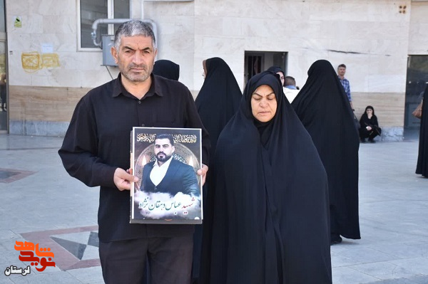 بدرقه خانواده شهدای اقتدار ایران جهت دیدار با رهبر انقلاب