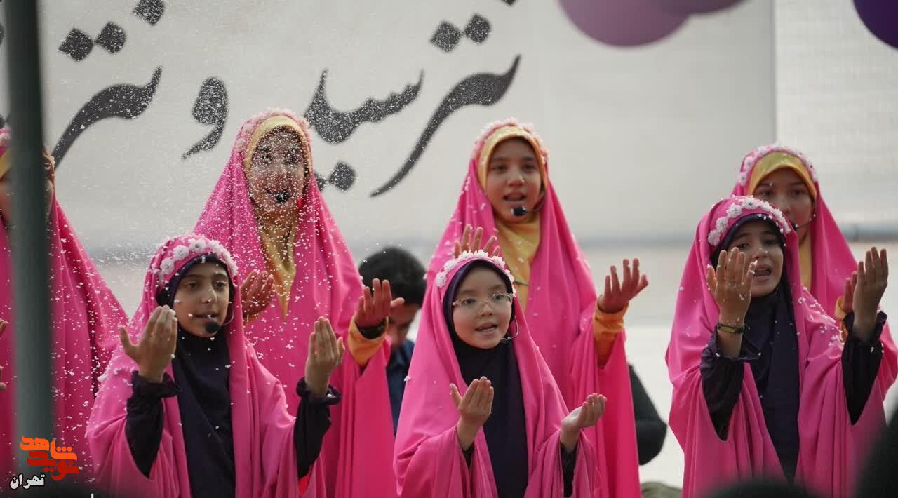 گزارش تصویری/جشن تولد شهیده «فاطمه سادات ساداتی ارمکی» در گلزار شهدا