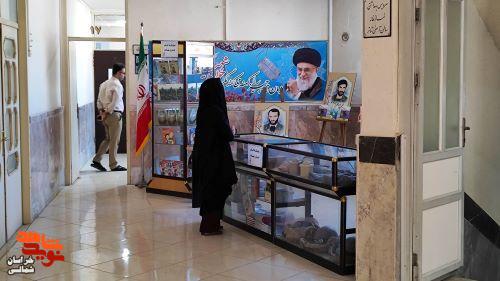 برپایی نمایشگاه کتاب در اداره بنیاد شهید شهرستان بجنورد