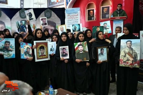 مراسم گرامیداشت ۷ شهید والامقام تیپ ۵۷ حضرت ابوالفضل(ع) در خرم‌آباد