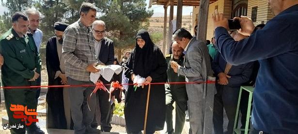 تصاویر/افتتاح گلزار شهدای روستای «ولویه سفلی» شهرستان ساری